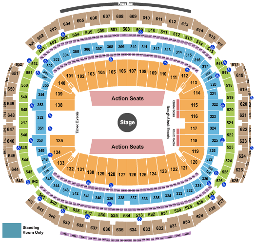 NRG Stadium Creed Seating Chart